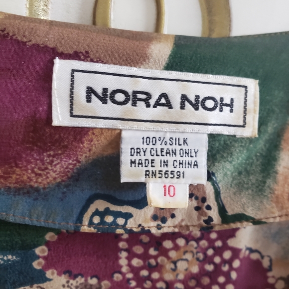 Vintage Nora Noh Silk 100 % Longsleeve Blouse - Picture 10 of 13